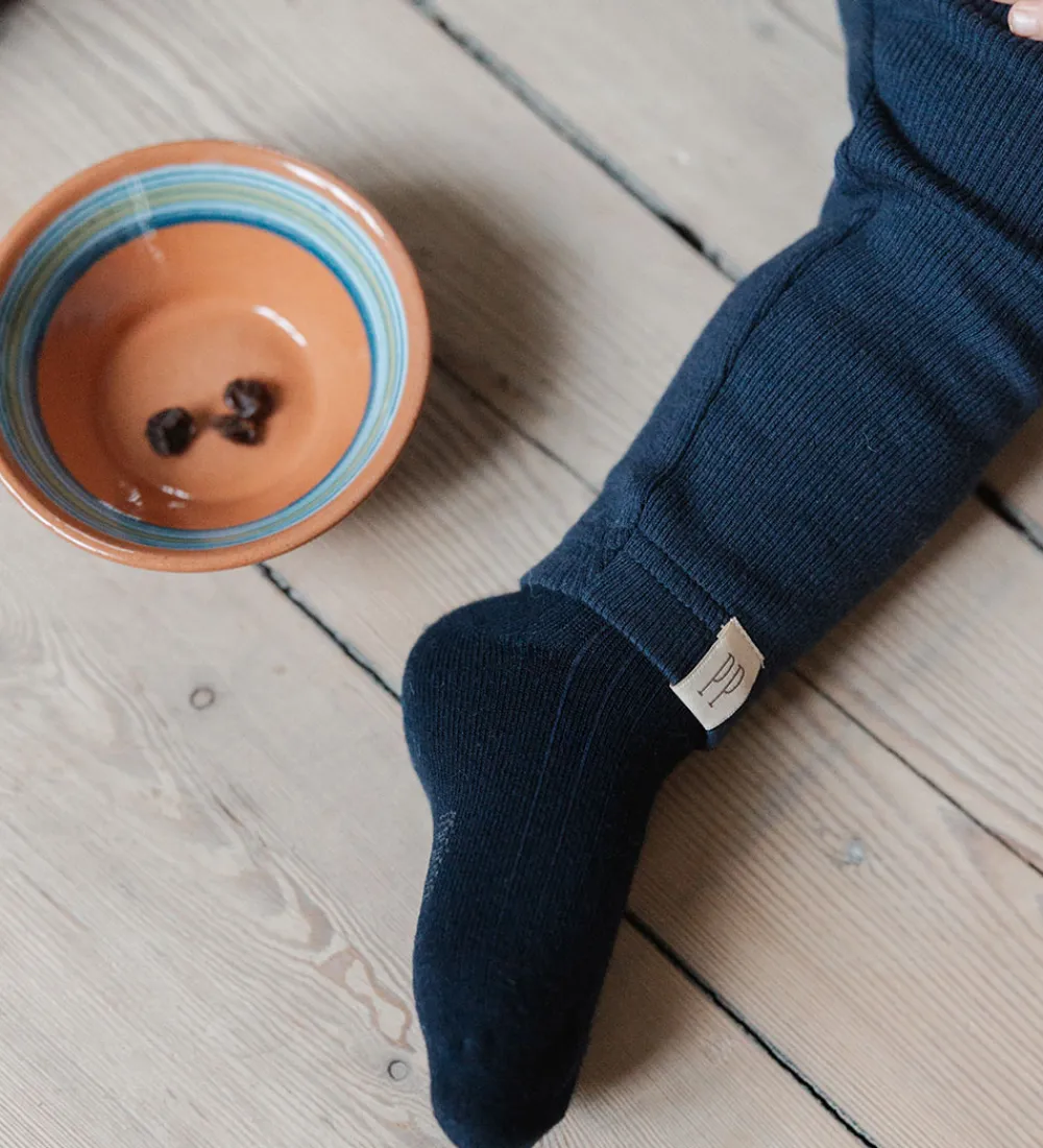 Leggings - Rib - Modal - Dress Blues|Petit Piao Online