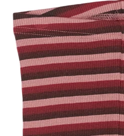 Leggings - Rib - Modal - Biking Red Multistripe|Petit Piao Online