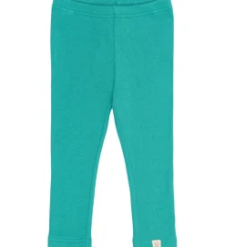 Leggings - Rib - Modal - Turquiose|Petit Piao Hot