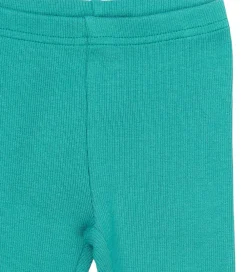 Leggings - Rib - Modal - Turquiose|Petit Piao Hot