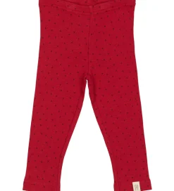 Leggings - Rib - Modal - Jet Red/Biking Red|Petit Piao Clearance