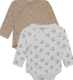 Slå-om Bodyer l/æ - 4-pak - Rainy Day|Pippi Baby Clearance