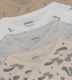 Slå-om Bodyer l/æ - 4-pak - Rainy Day|Pippi Baby Clearance