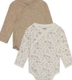 Slå-om Bodyer l/æ - 4-pak - Violet Ice|Pippi Baby Online