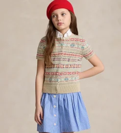 Cardigan - Bomuld/Uld - Beige/Multifarvet|Polo Ralph Lauren Hot