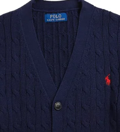 Cardigan - Strik - Cable - Navy|Polo Ralph Lauren Outlet