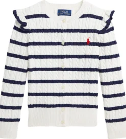 Cardigan - Strik - Deckwash White/Newport Navy|Polo Ralph Lauren