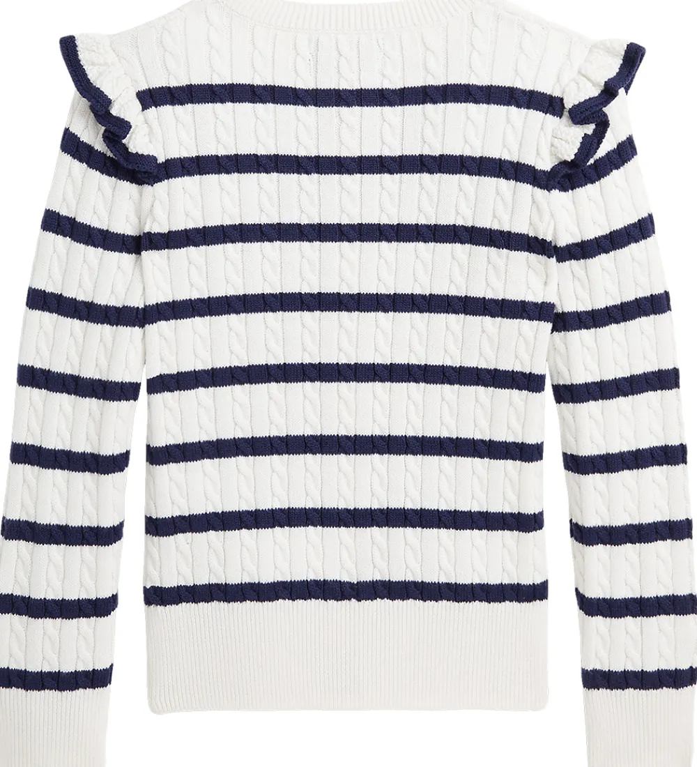 Cardigan - Strik - Deckwash White/Newport Navy|Polo Ralph Lauren
