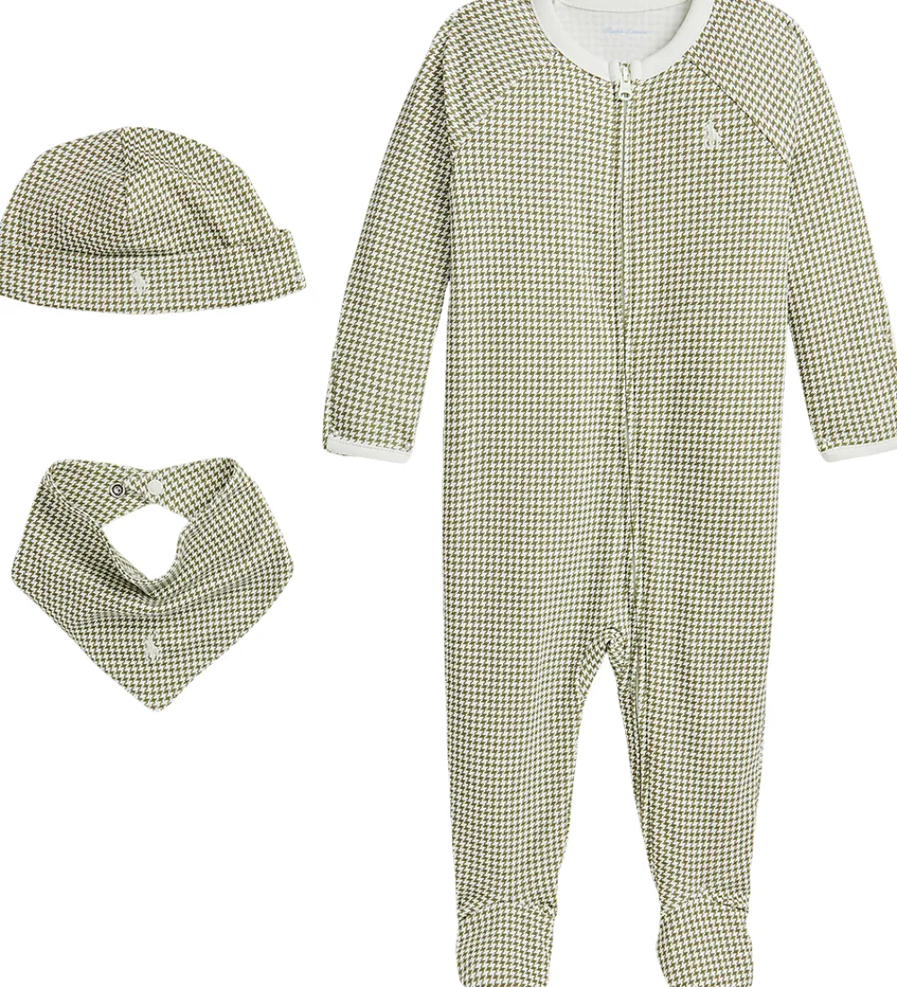 Gaveæske - 3 Dele - Grå/Hvidternet|Polo Ralph Lauren