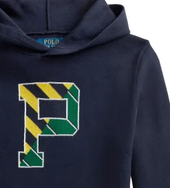 Hættetrøje - Strik - Letterman - Navy m. Gul/G|Polo Ralph Lauren Clearance