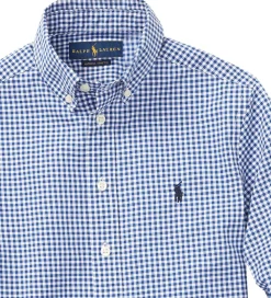 Skjorte - Core Replen - Blå/Hvidternet|Polo Ralph Lauren Outlet