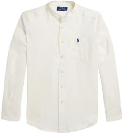 Skjorte - Hør- Postboy - Hvid|Polo Ralph Lauren Sale
