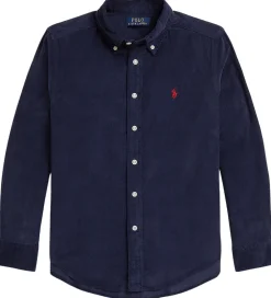 Skjorte - Fløjl - Newport Navy|Polo Ralph Lauren Outlet