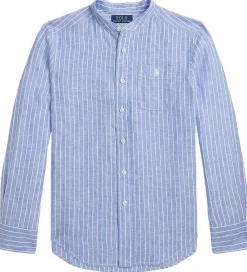 Skjorte - Postboy - Blå/Hvidstribet|Polo Ralph Lauren New