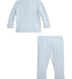 Sæt - Cardigan/Bukser - Strik - Pearl Blue|Polo Ralph Lauren Discount