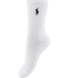 Strømper - 6- pak - Hvid m. Navy|Polo Ralph Lauren Discount