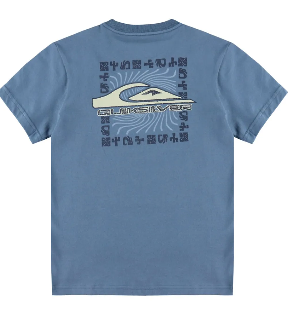 T-shirt - Evo Border Lines - China Blue|Quiksilver Best