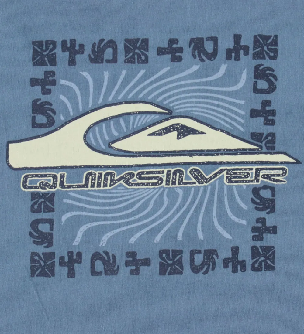 T-shirt - Evo Border Lines - China Blue|Quiksilver Best