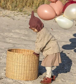 Elefanthue - 2-lags - Dusty Heather m. Sløjfe|Racing Kids New