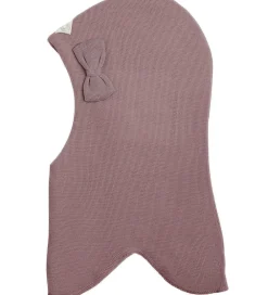 Elefanthue - Uld/Bomuld - 2-lags - Støvet Lilla m. S|Racing Kids Online