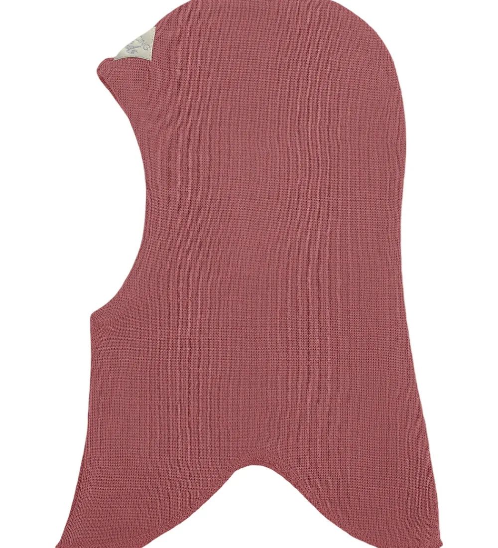 Elefanthue - Uld/Bomuld - 2-lags - Warm Dusty Rose|Racing Kids Best