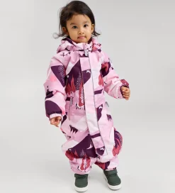 Flyverdragt - Puhuri - Grey Pink m. Print|Reima Hot