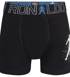 Ronaldo Boxershorts - Noos - 2-pak - Sort/Grå m. Blå|JBS Best