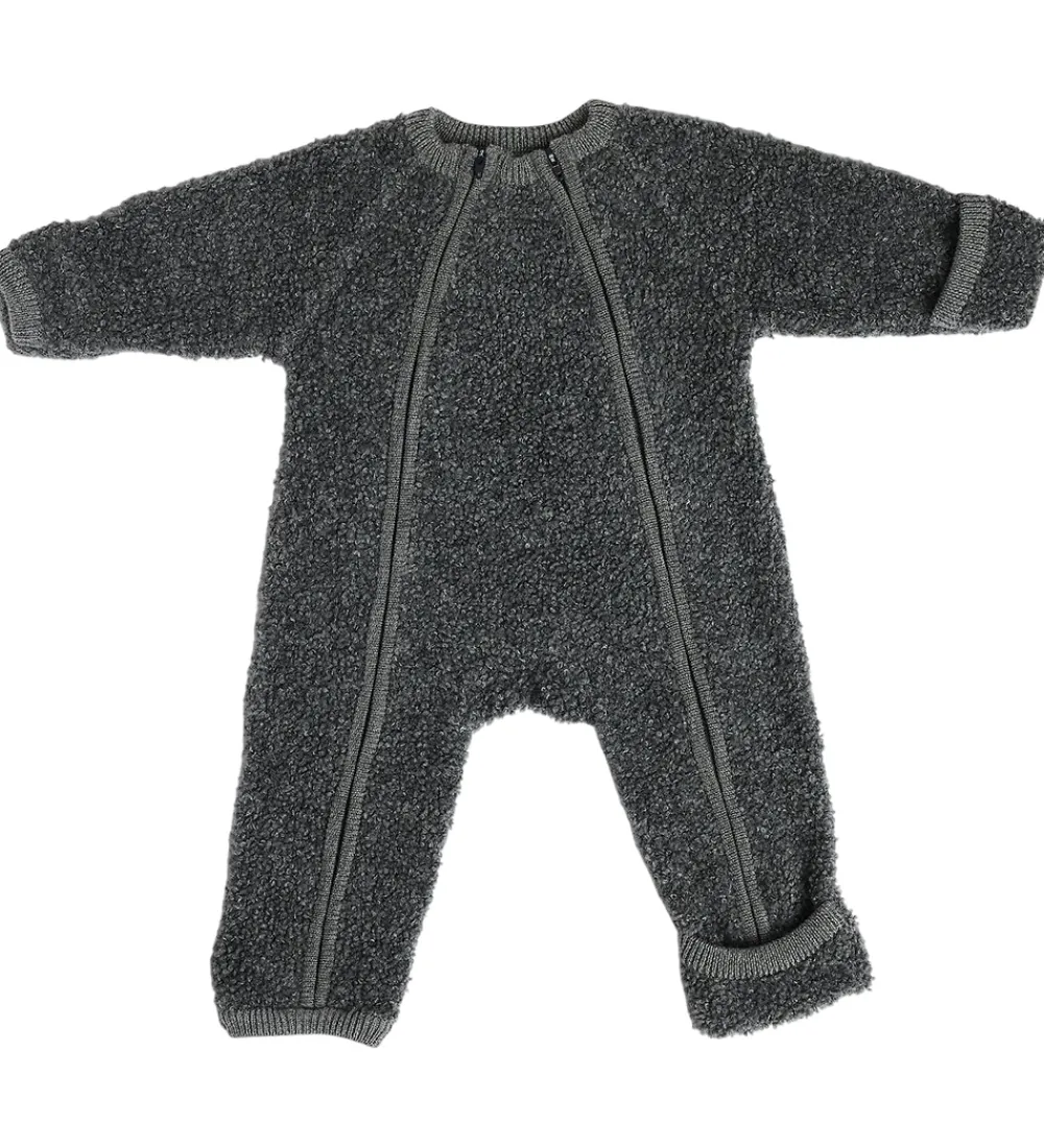 - Køredragt m. Lynlås - Grey Melange|Smallstuff Hot