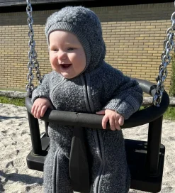 - Køredragt m. Lynlås - Grey Melange|Smallstuff Hot