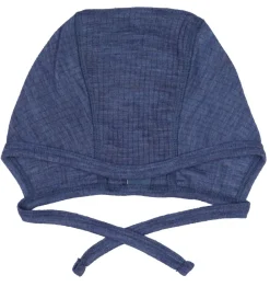 Babyhjelm - Uld - Denim Melange|Smallstuff Online
