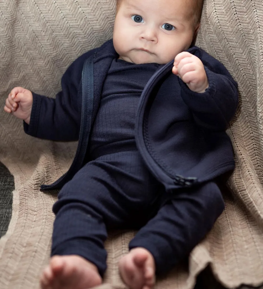 Cardigan - Uld - Navy|Smallstuff Sale