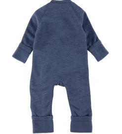 Køredragt m. Lynlåse - Uld - Demin Melange|Smallstuff Online