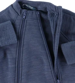 Køredragt m. Lynlåse - Uld - Demin Melange|Smallstuff Online