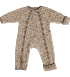 Køredragt m. Lynlås - Uld - Natur Melange|Smallstuff Best