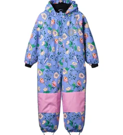 Flyverdragt - Purple Delight m. Fugle/Blomster|Småfolk New