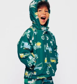 Vinterjakke - Evergreen m. Køretøj|Småfolk