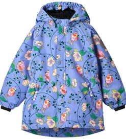 Vinterjakke - Purple Delight m. Fugle/Blomster|Småfolk Best