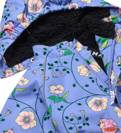 Vinterjakke - Purple Delight m. Fugle/Blomster|Småfolk Best