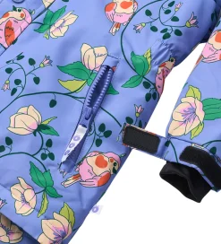 Vinterjakke - Purple Delight m. Fugle/Blomster|Småfolk Best