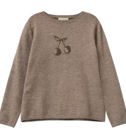 Bluse - Strik - Uld - Ursask - Brown Melange|Sofie Schnoor Hot