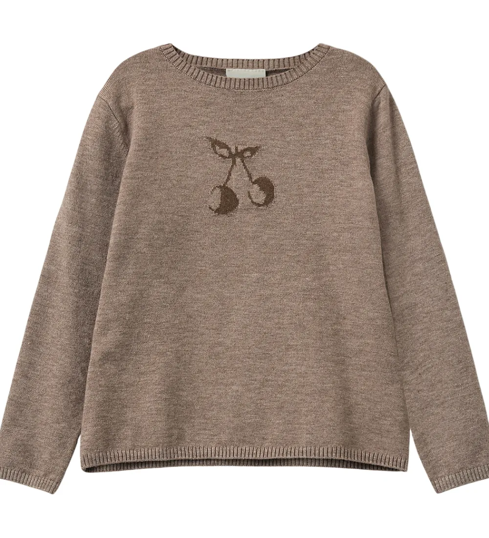 Bluse - Strik - Uld - Ursask - Brown Melange|Sofie Schnoor Hot