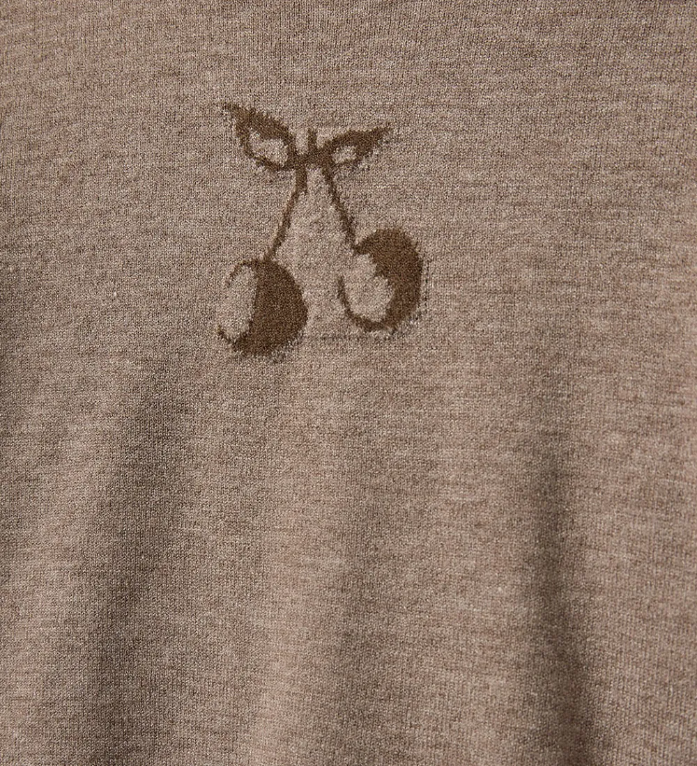 Bluse - Strik - Uld - Ursask - Brown Melange|Sofie Schnoor Hot