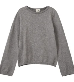 Bluse - Uld - Strik - Vivosy - Gråmeleret|Sofie Schnoor Discount