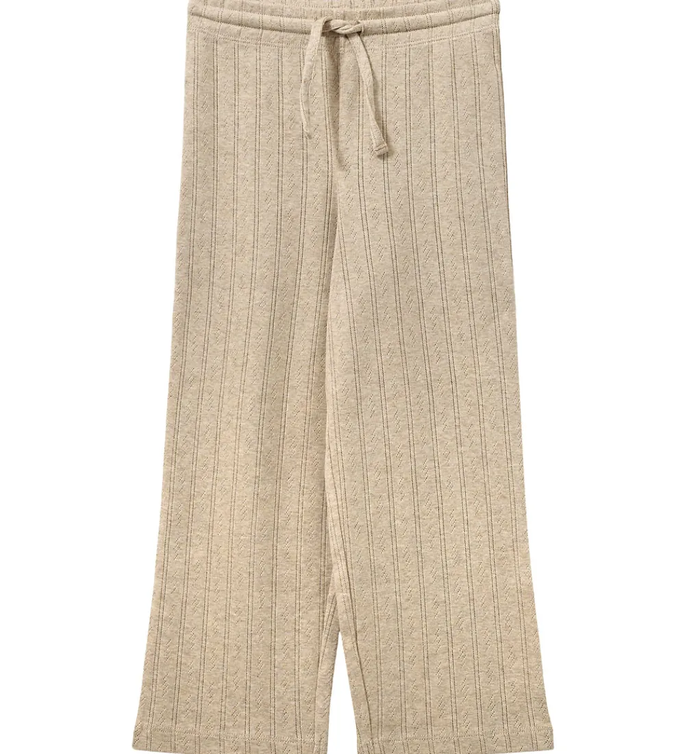 bukser - LovaSK - Beige m. Hulmønster|Sofie Schnoor Sale