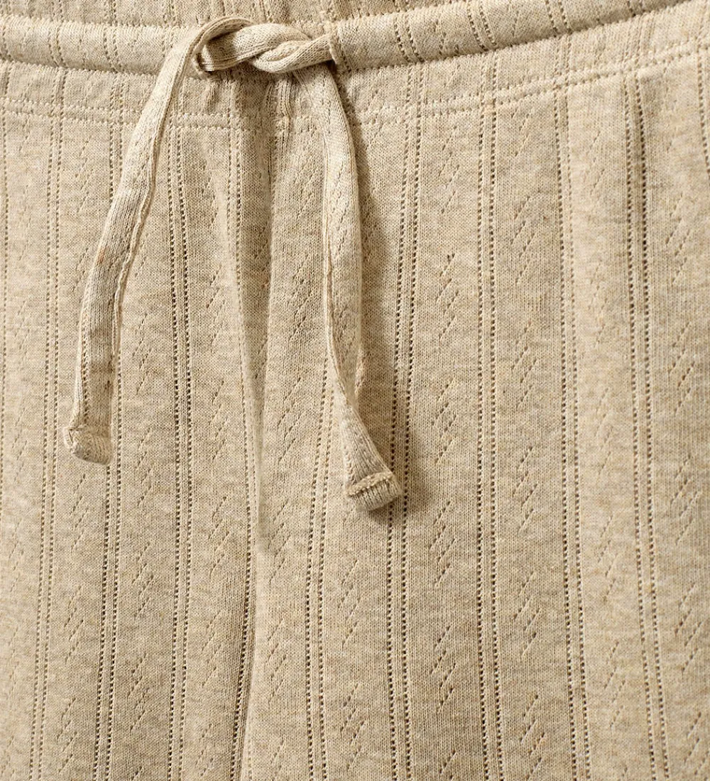 bukser - LovaSK - Beige m. Hulmønster|Sofie Schnoor Sale