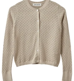 Cardigan - Strik - CisseSY - Beige m. Hulmønster|Sofie Schnoor Sale