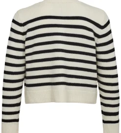 Cardigan - Strik - Off White m. Striber|Sofie Schnoor Discount
