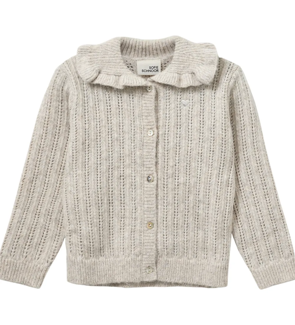Cardigan - Strik - Hennysk - Ecru Melange|Sofie Schnoor New