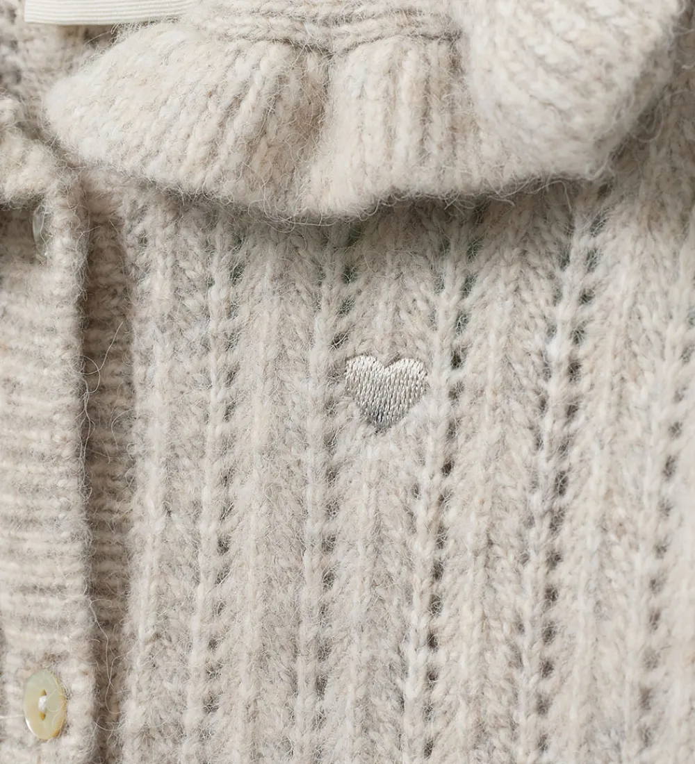 Cardigan - Strik - Hennysk - Ecru Melange|Sofie Schnoor New