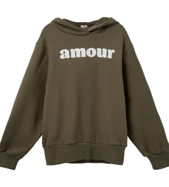 Girls Hættetrøje - Simona - Crocodile Green m. Pri|Sofie Schnoor Clearance